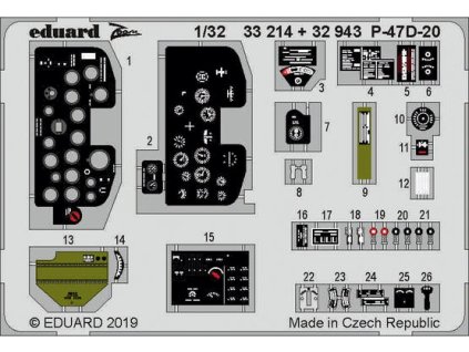 P-47D-20 interior 1/32 recommended for TRUMPETER