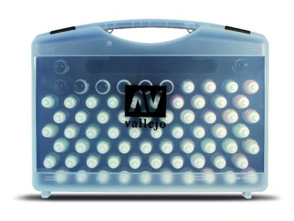 Vallejo Model Color Plastic Case 70175 Combinations + Brushes (72)