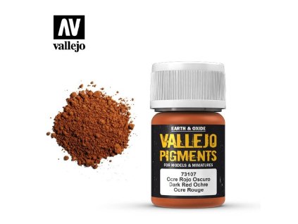 Vallejo Pigments 73107 Dark Red Ochre (35ml)