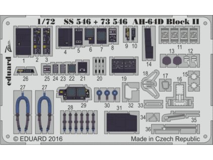 1/72 AH-64D Block II for ACADEMY kit