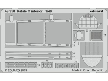 Rafale C interior 1/48 recommended for REVELL