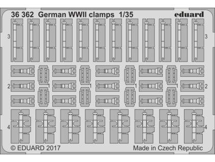German WWII clamps 1/35