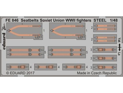 Seatbelts Soviet Union WWII fighters STEEL 1/48