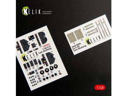 F-82 E/H "Twin Mustang" interior 3D decals for Modelsvit (1/48)