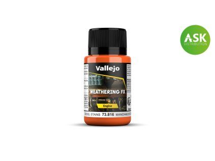 Vallejo Weathering FX 73816 Diesel Stains Engine Effects (40 ml)