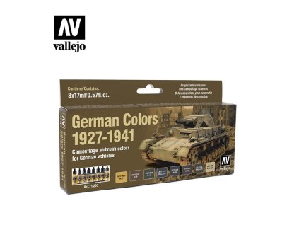 Vallejo Model Air AFV Set 71205 German WWII Colors 1927-1941 (8)