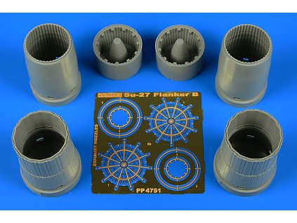 1/48 Su-27 Flanker B exhaust nozzles - HOBBY BOSS