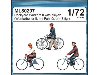 1/72 Dockyard workers II.with bicycle
