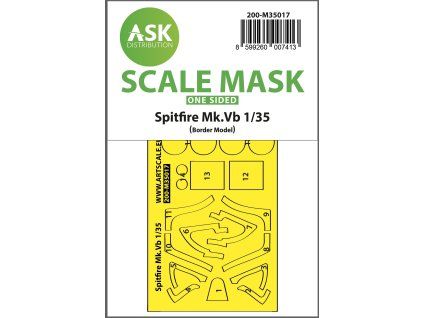 1/35 Spitfire Mk.Vb one-sided express fit painting mask for Border Model