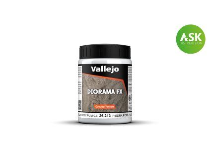 Vallejo Diorama FX 26213 Grey Pumice Ground Textures (200 ml)