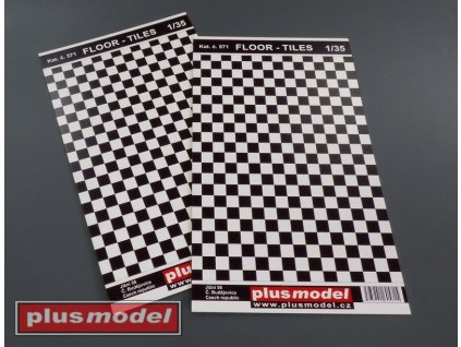 Floor - tiles black and white 190x130 mm