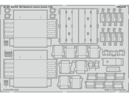 Sd.Kfz. 164 Nashorn ammo boxes 1/35 recommended for BORDER MODEL