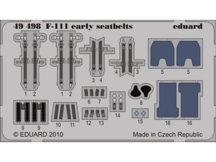 1/48 F-111 early seatbelts for HOBBY BOSS kit