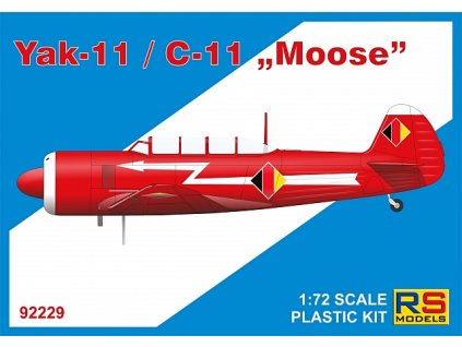 Plastikový model letadla 1/72 Yak-11 / C-11 "Moose" 5 decal v. for NDR