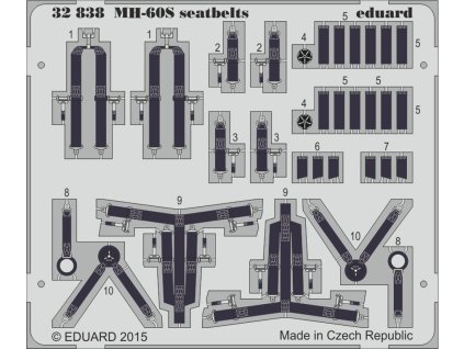 1/35 MH-60S seatbelts  for ACADEMY kit