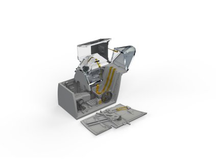 Bf 109F cockpit PRINT 1/48 recommended for EDUARD
