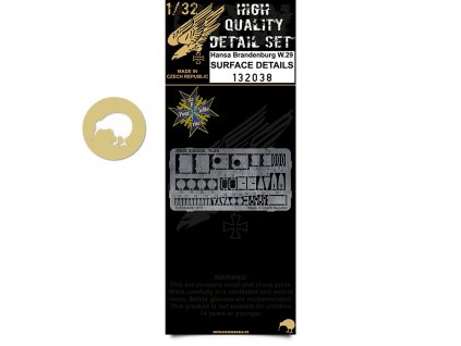 1/32 W.29 - Surface Details - Photo-etched Sets  - Wingnut Wings