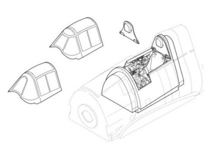 1/32 F6F-3/5 - interior set for HAS