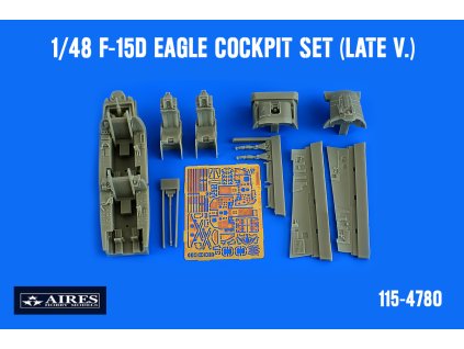 1/48 F-15D Eagle cockpit set (late v.) - GWH
