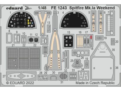 Spitfire Mk.Ia Weekend 1/48 recommended for EDUARD