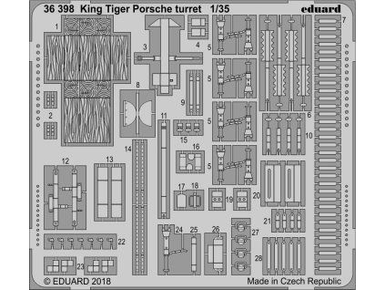 1/35 King Tiger Porsche turret for MENG kit