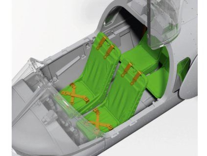 1/48 SAAB SK60 D 4 seater conversion, including PE seatbelts