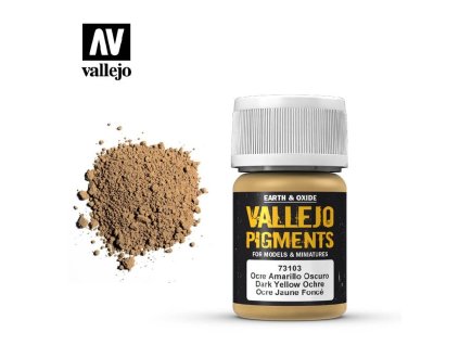 Vallejo Pigments 73103 Dark Yellow Ochre (35ml)