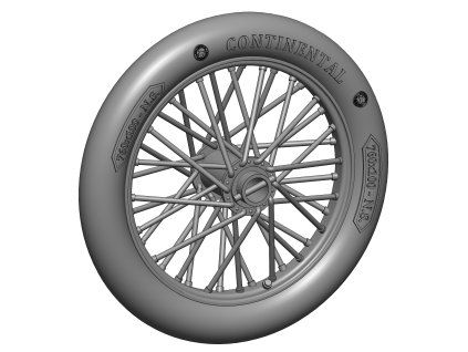 1/48 German 760x100 spoked wheels - 1 pair