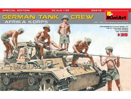 1/35 German Tank Crew.”Afrika Korps”. Special Edition - Miniart