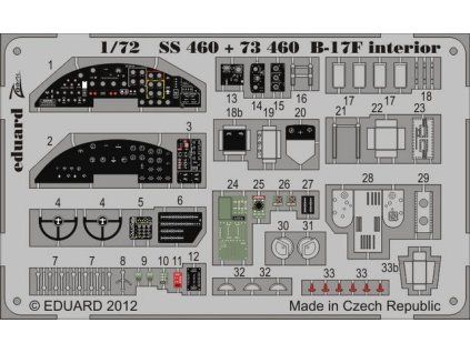 B-17F interior 1/72 recommended for REVELL