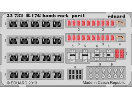 B-17G bomb rack 1/32 recommended for HKM