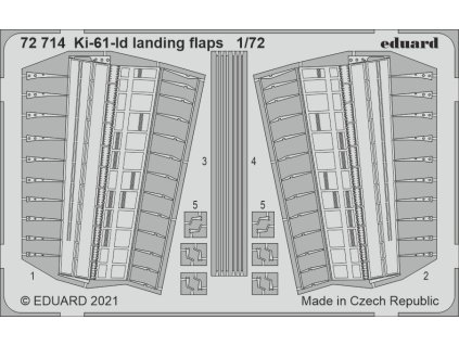 1/72 Ki-61-Id landing flaps for TAMIYA kit