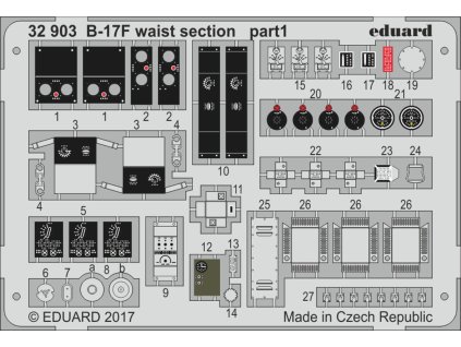 B-17F waist section 1/32 recommended for HKM