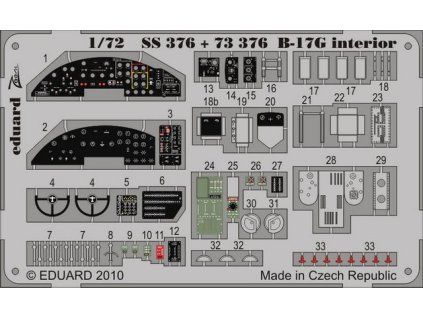 B-17G interior 1/72 recommended for REVELL