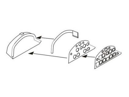 1/48 Canberra PR Mk.9 Instrument panel for AIR