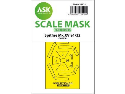 1/32 Spitfire Mk.XVIe one-sided express fit mask for Tamiya