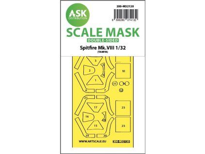 1/32 Spitfire Mk.VIII double-sided express fit mask for Tamiya
