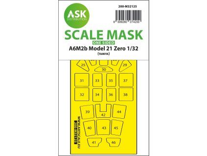 1/32 A6M2b Model 21 Zero one-sided express fit mask for Tamiya