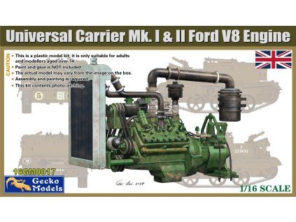 1/16 Universal Carrier Mk. I & II Ford V8 Engine - Gecko