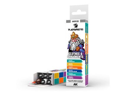 PLAYMARKERS SET - CLOTHES & ORNAMENTS (6 ref.)