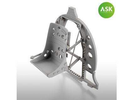 1/48 A6M Bulkhead with Seat in MIDDLE position - ASK 3D Print rec. for Eduard