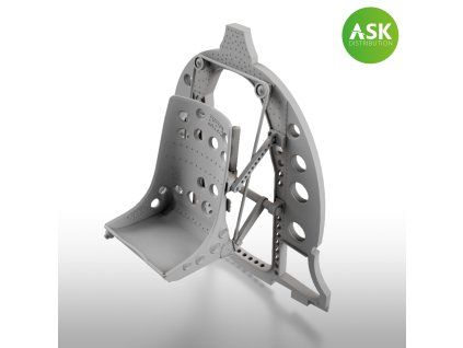 1/48 A6M Bulkhead with Seat in BOTTOM position - ASK 3D Print rec. for Eduard