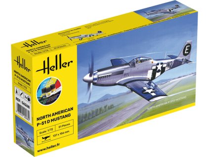 1/72 STARTER KIT P-51 Mustang - Heller