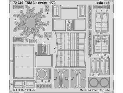 TBM-3 exterior 1/72 recommended for HOBBY BOSS