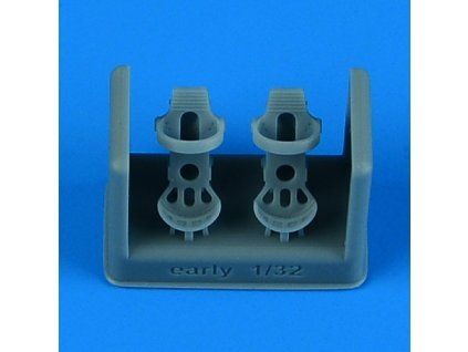 1/32 German Luftwaffe WWII pedals - early v. for x kit