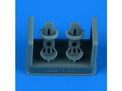 1/32 German Luftwaffe WWII pedals - late v. for x kit