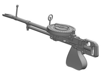 1/35 Wickers K gun WWII GB