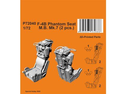 1/72 F-4B Phantom Seat - M.B. Mk.7 (2 pcs.)
