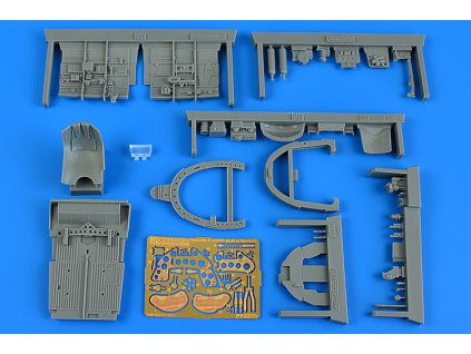 1/32 Macchi C.205V serie I cockpit set for ITALERI kit