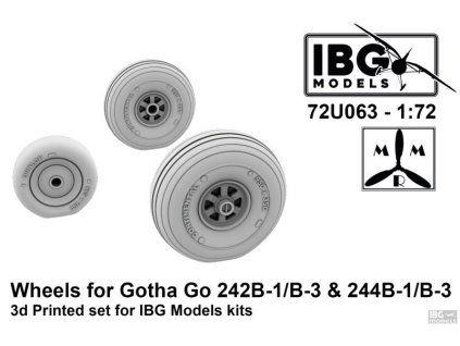 1/72 Wheels for Gotha Go 242B-1/B-3 & 244B-1/B-3